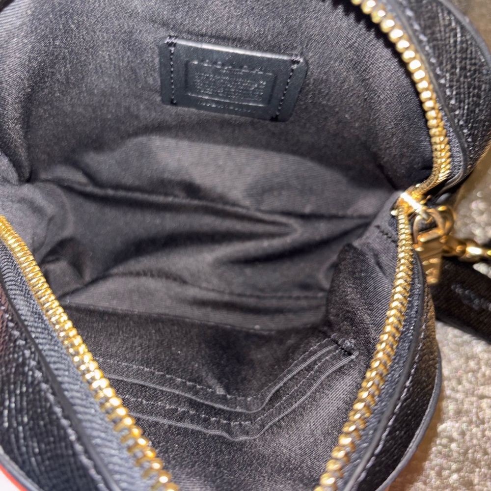 Coach Mini Serena Black Crossgrain Leather Crossbody 2021 - Picture 4 of 5
